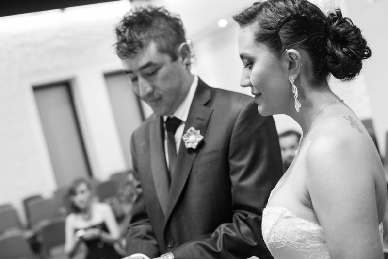 Ana Maria y Lui Jorge en la iglesia