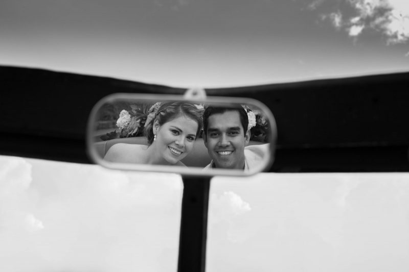 Carolina y Germán recién casados