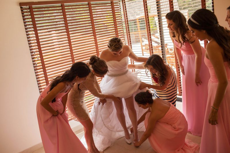 Carolina y las damas de honor