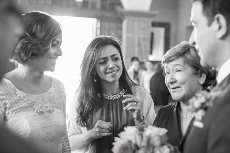 Familia en la boda de Alex e Isa