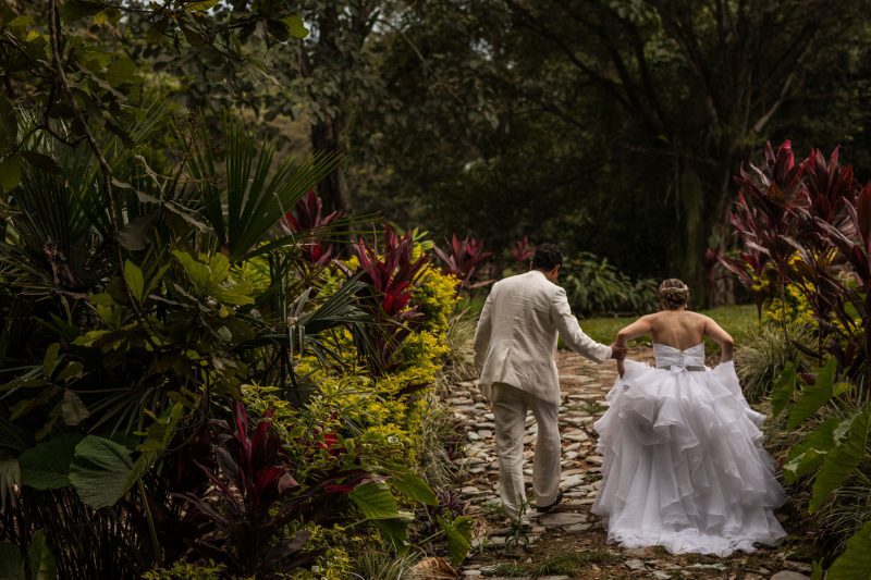 Germán y Carolina recién casados