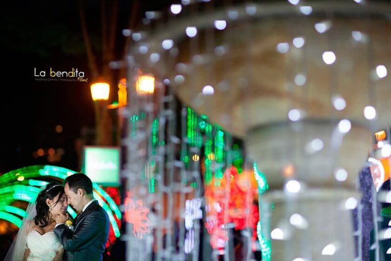 Leonel y Luz recién casados
