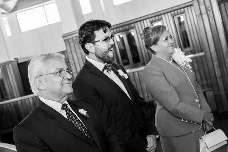 Padres de Fay en su boda
