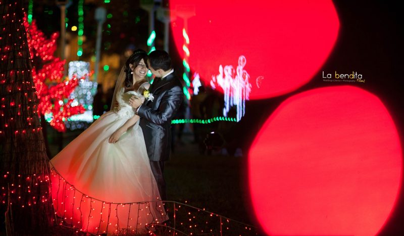 Leonel y Luz recién casados